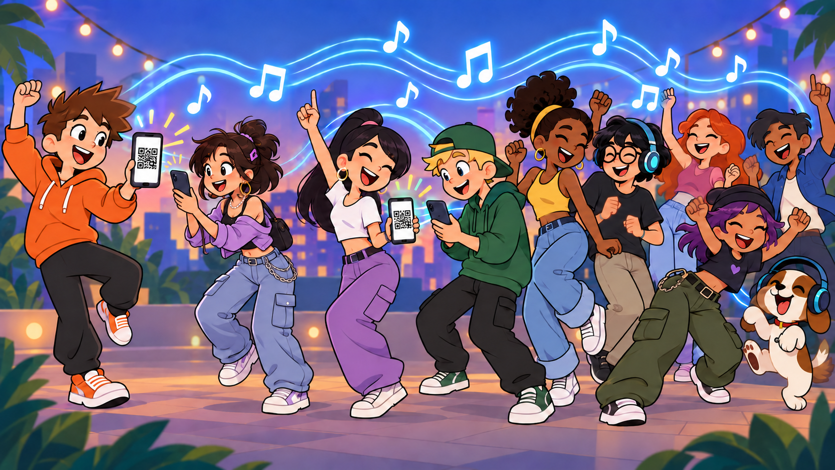 Festive illustration of Play by Praya channels